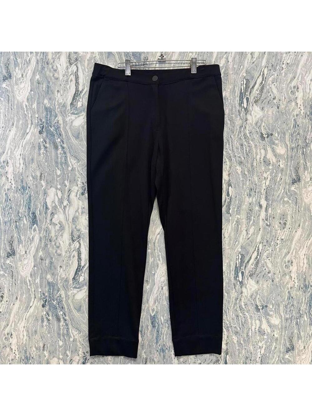 Minimalist casual black designer office pants (3)